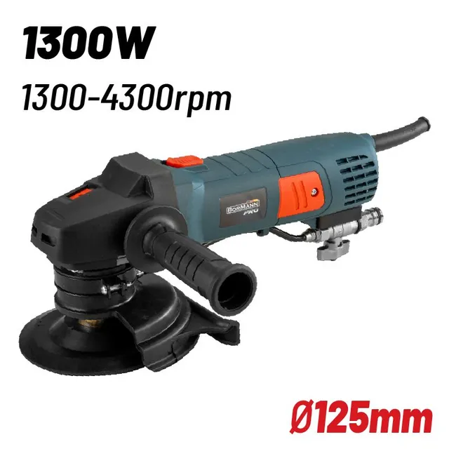 Bormann Lucidatrice 1300W 125 mm Velocità Variabile ad Acqua