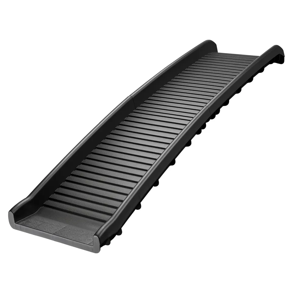 Wiltec Rampa Cani Pieghevole Antiscivolo 156x40 cm Nera