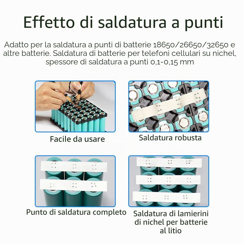 Weytoll 5000W Saldatrice a Punti 10 Livelli con Pedale