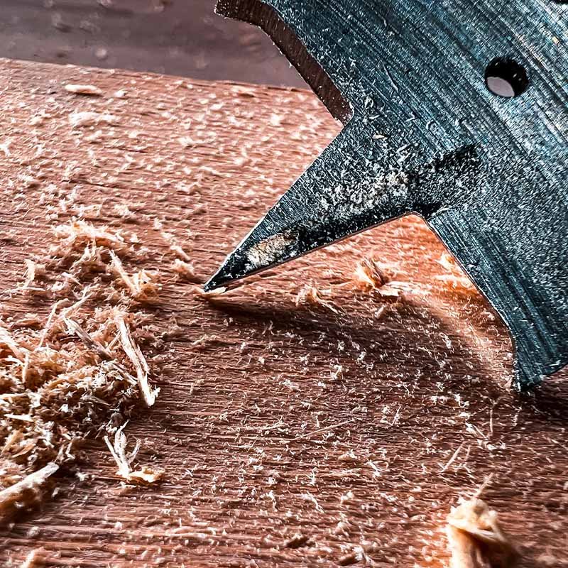 Bormann punta piatta legno 36mm attacco 1/4"