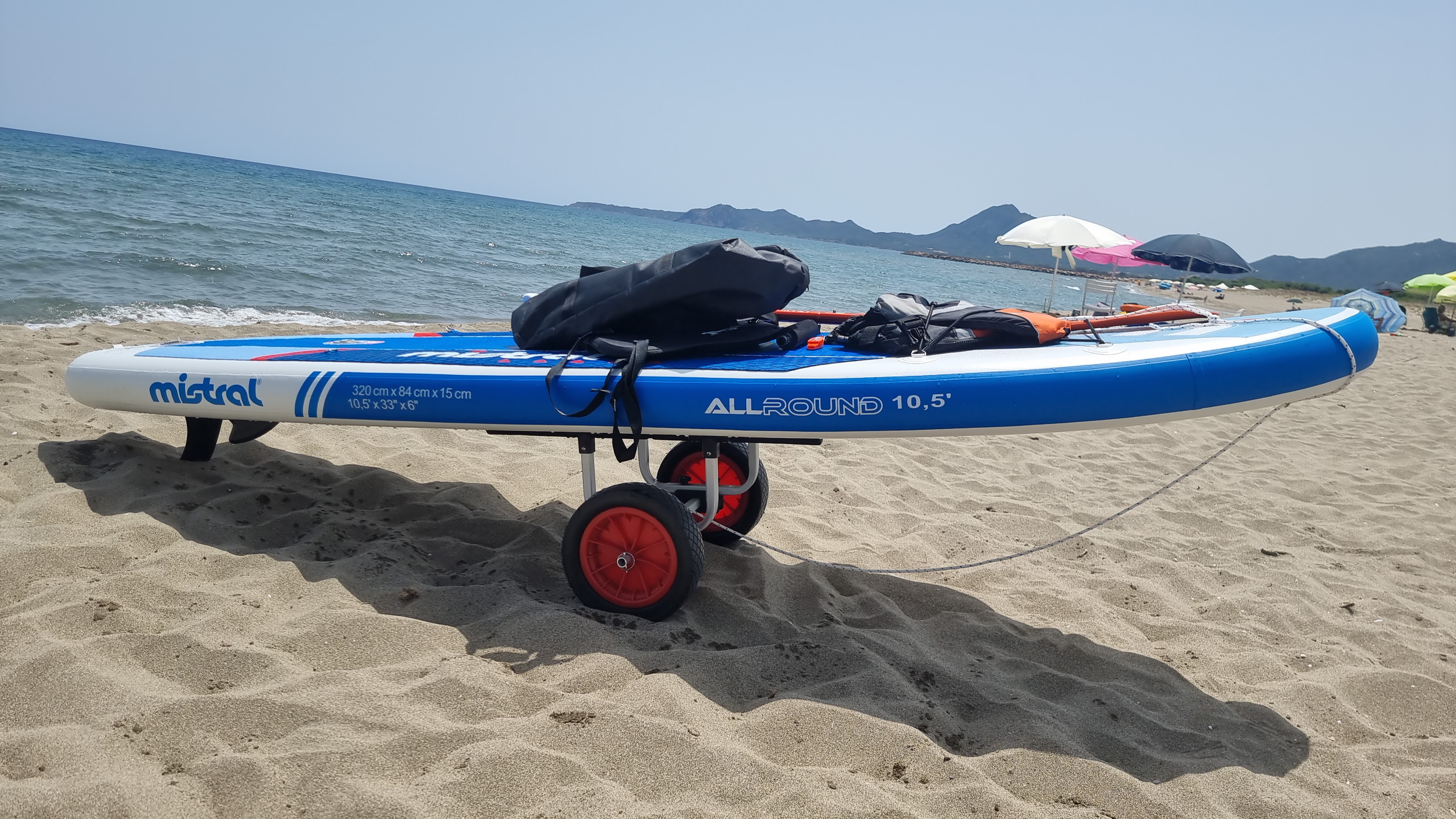 Wiltec Carrello kayak alluminio ruote PU 31 cm 90 kg