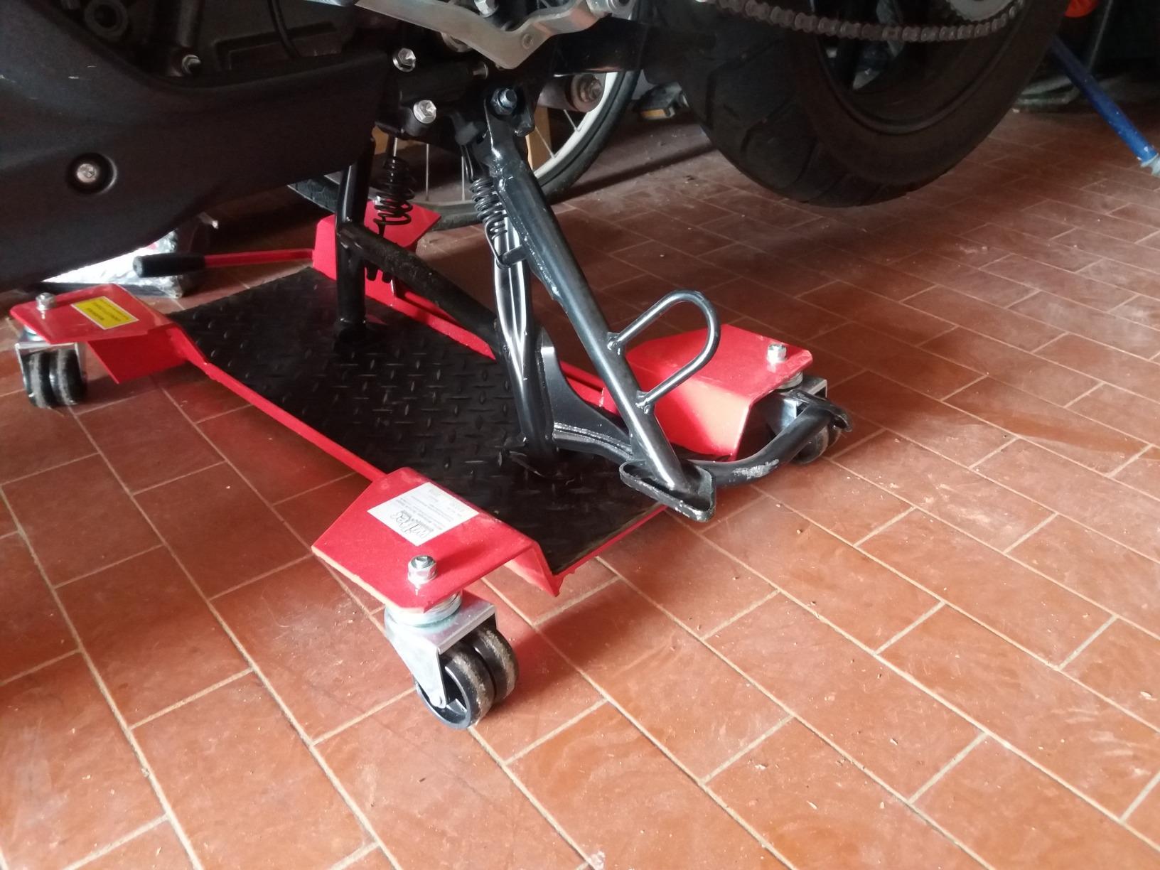 Wiltec Carrello Sposta Moto 60x42 cm 250 kg Corto