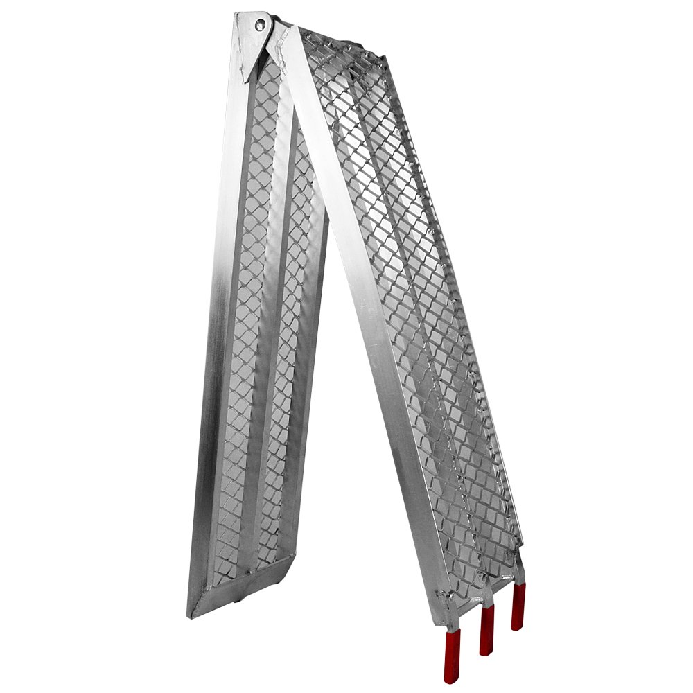 Wiltec Rampa di carico 226 cm 340 kg pieghevole alluminio