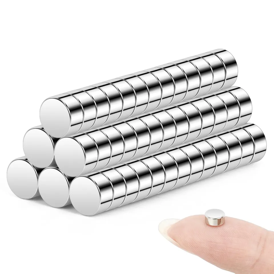 Wzone Magneti Neodimio 6x3mm 80 Pezzi forti