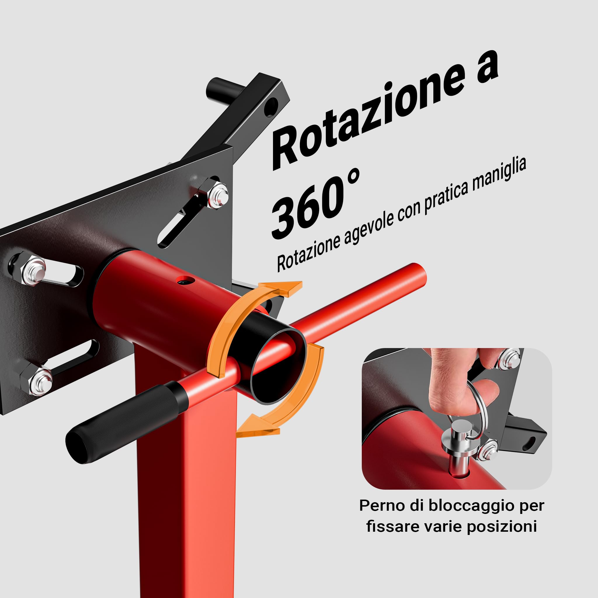 Wiltec Cavalletto per Motore 570 kg Acciaio