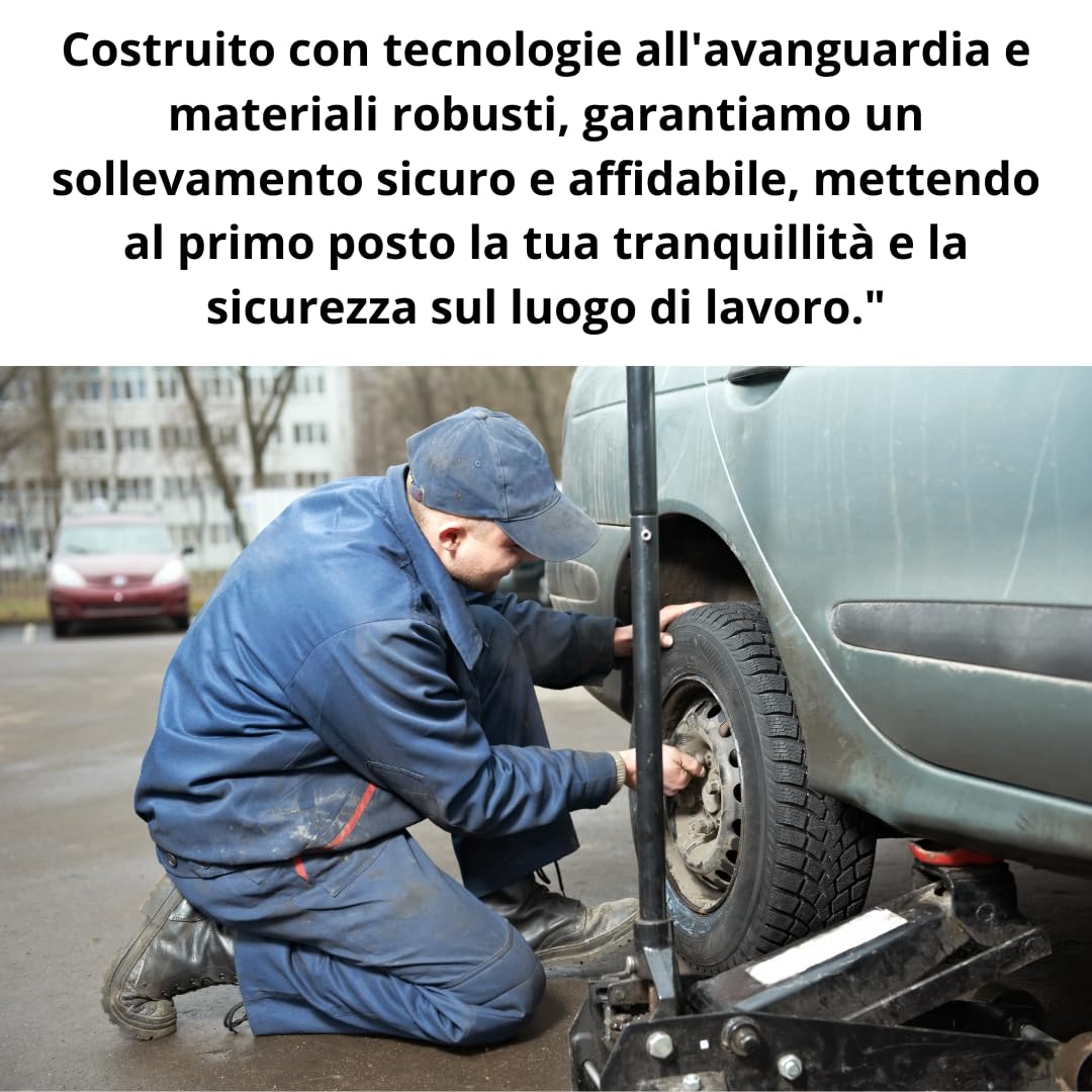 DE ROSA SHOP Cric Idraulico 4T doppio pistone ribassato