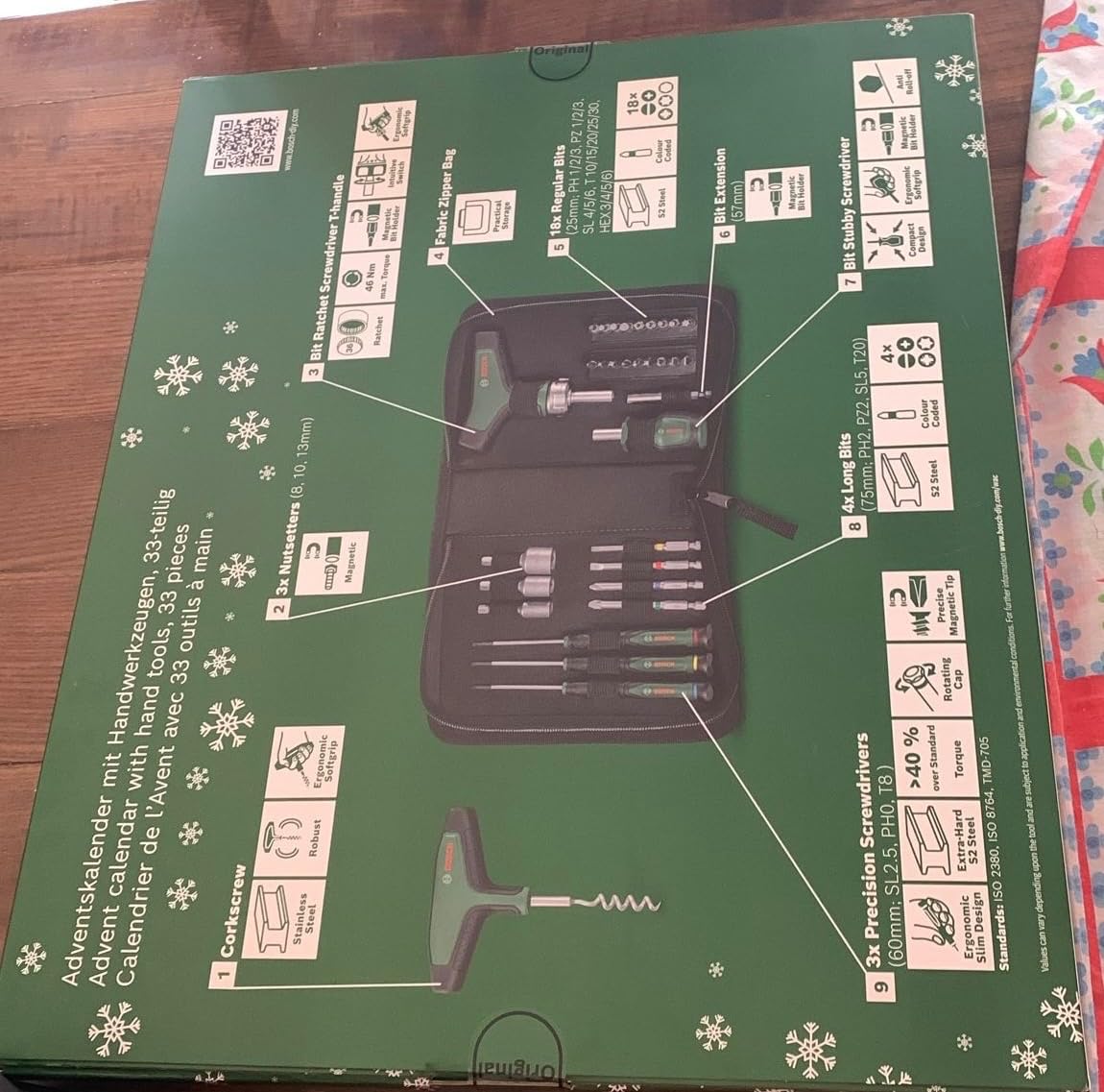 Bosch Calendario Avvento 2024 Set Utensili 33 Pezzi