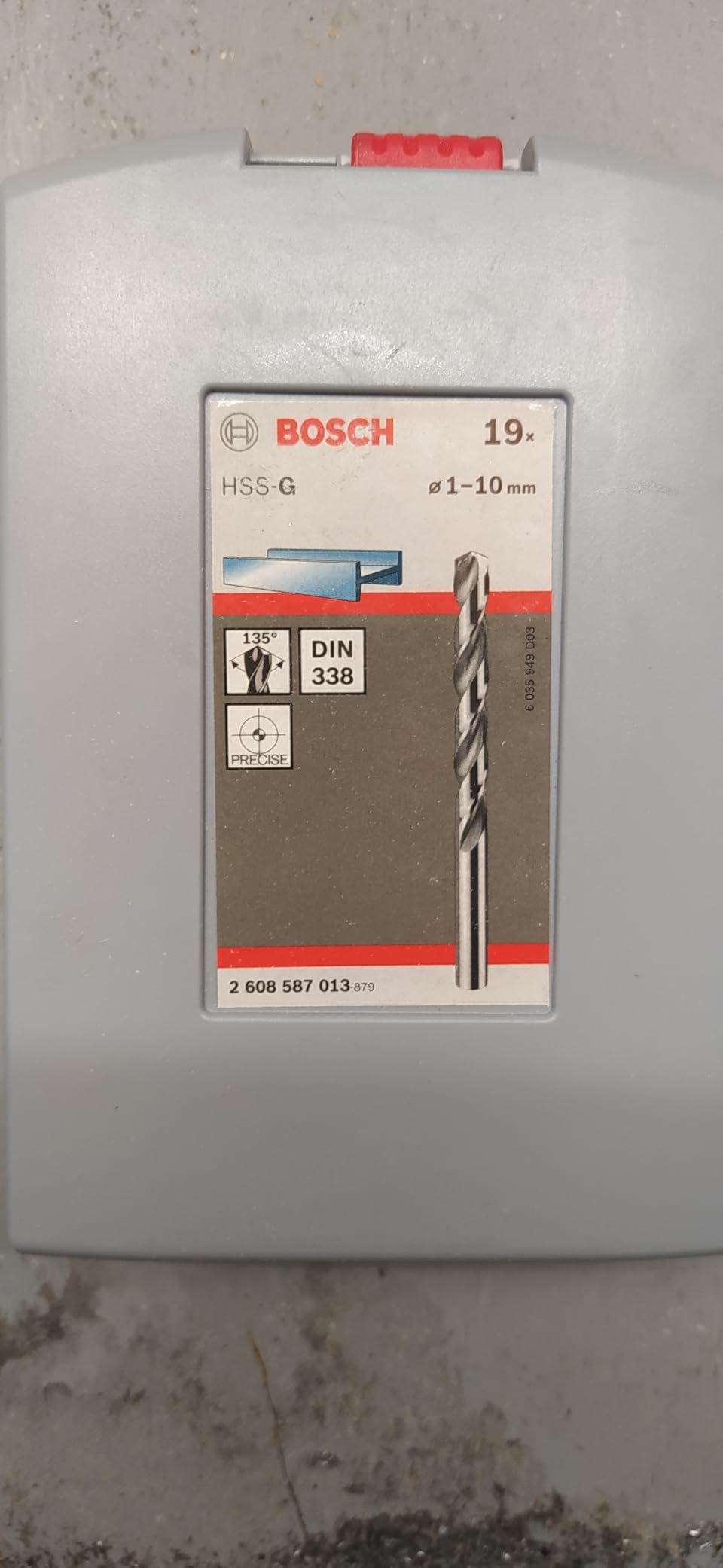 Bosch ProBox punte metallo HSS-G 19 pezzi rettificate