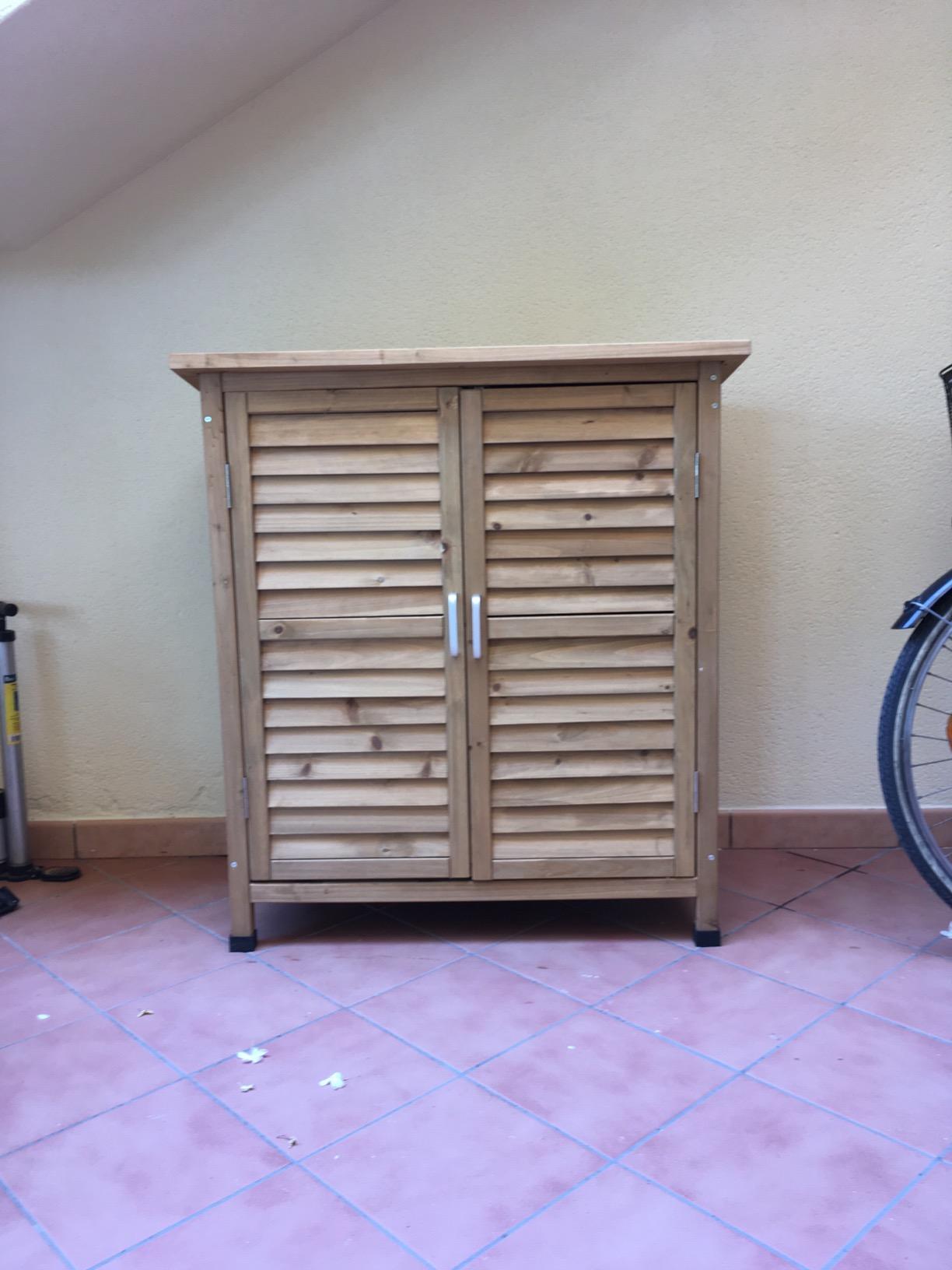 Wiltec Armadio da Giardino 2 Ante 870x465x916 mm Modello 9