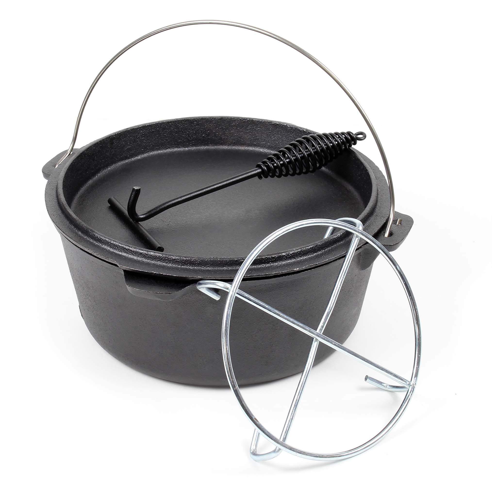 Wiltec Forno Olandese Dutch Oven Ghisa 9 L Sottopentola