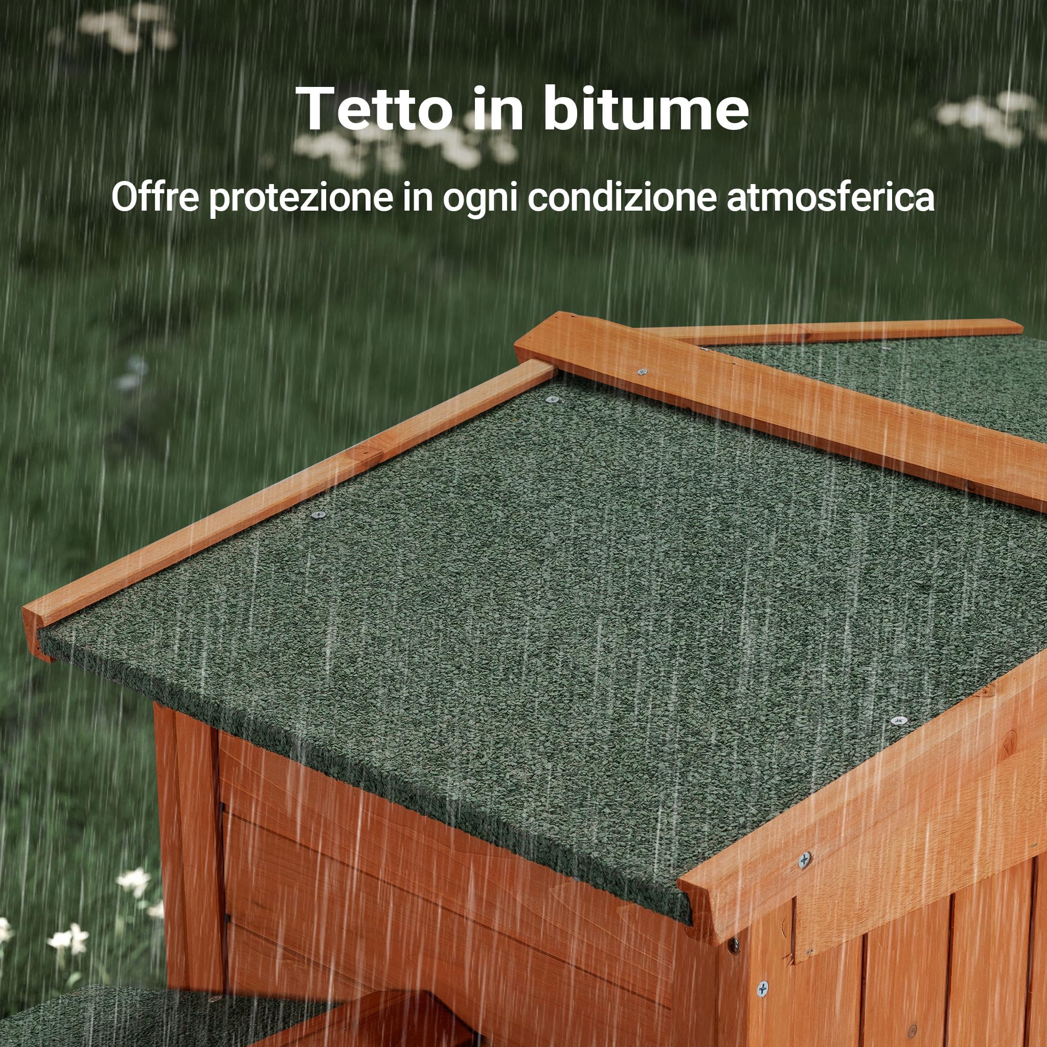 Wiltec conigliera recinto esterno 219x53x85 cm