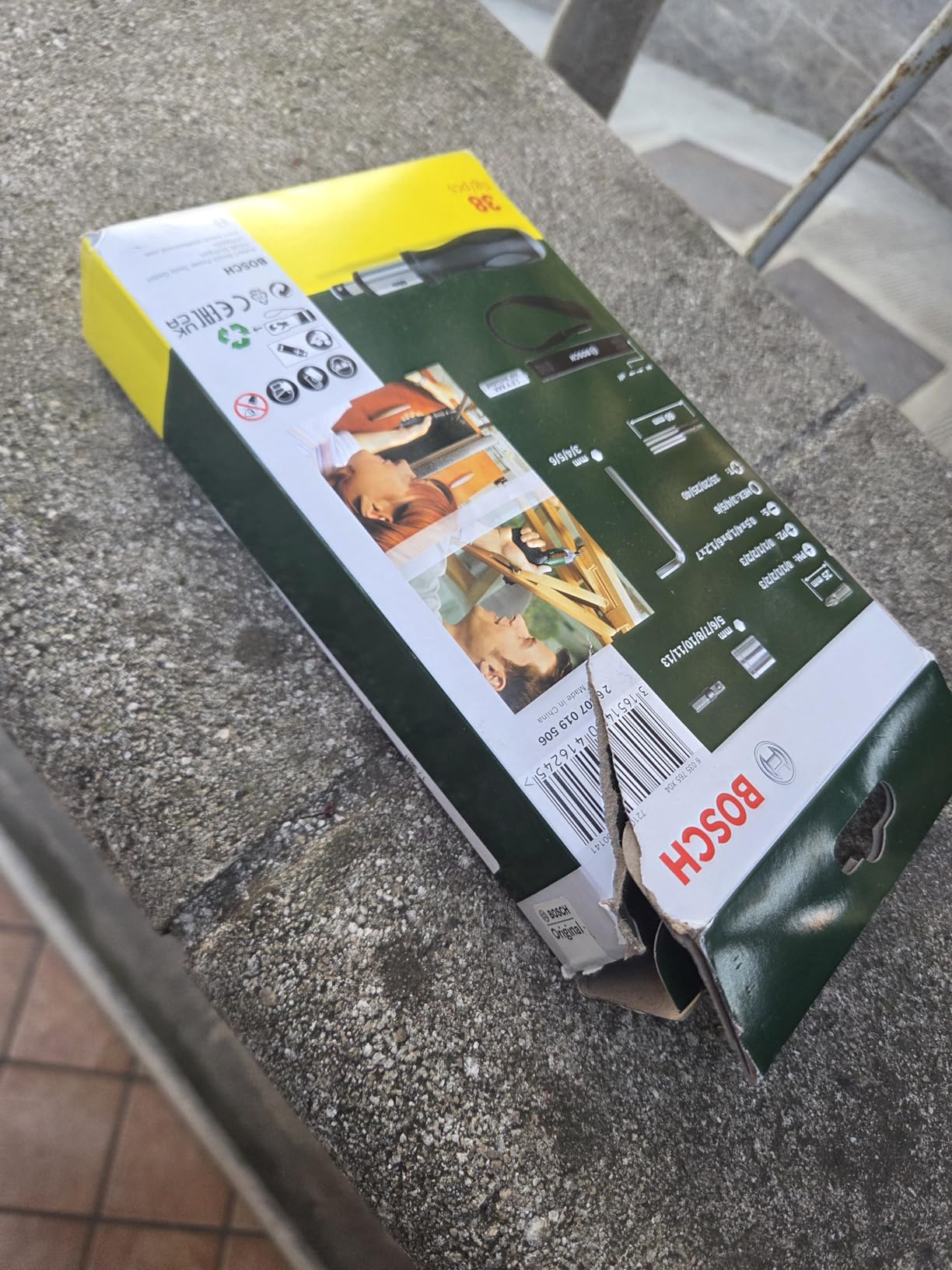 Bosch Astuccio Avvitamento 38 Pezzi con Cricchetto Bit