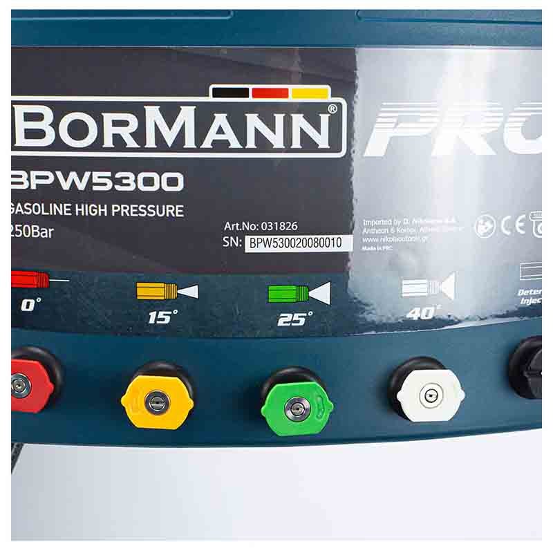 Bormann Pro Idropulitrice Benzina 250 Bar 6.5 HP