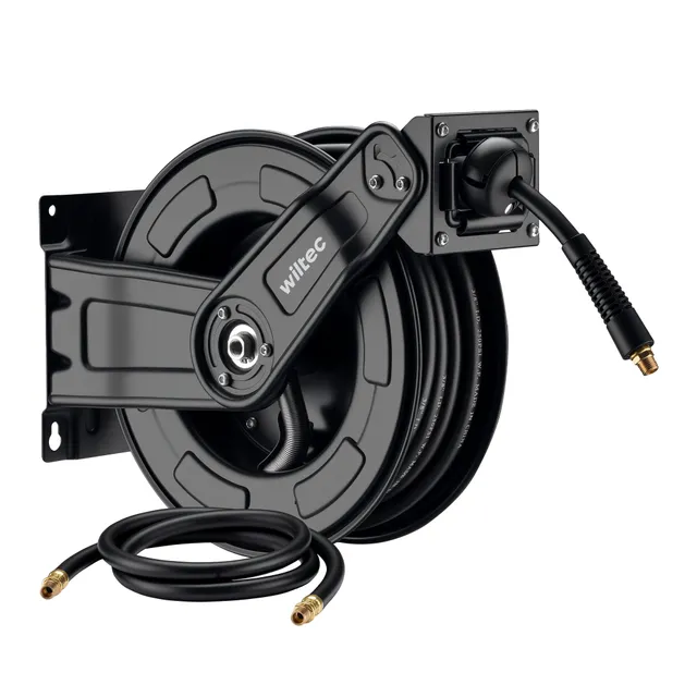 Wiltec Avvolgitubo Automatico 15 m 20 Bar Acciaio