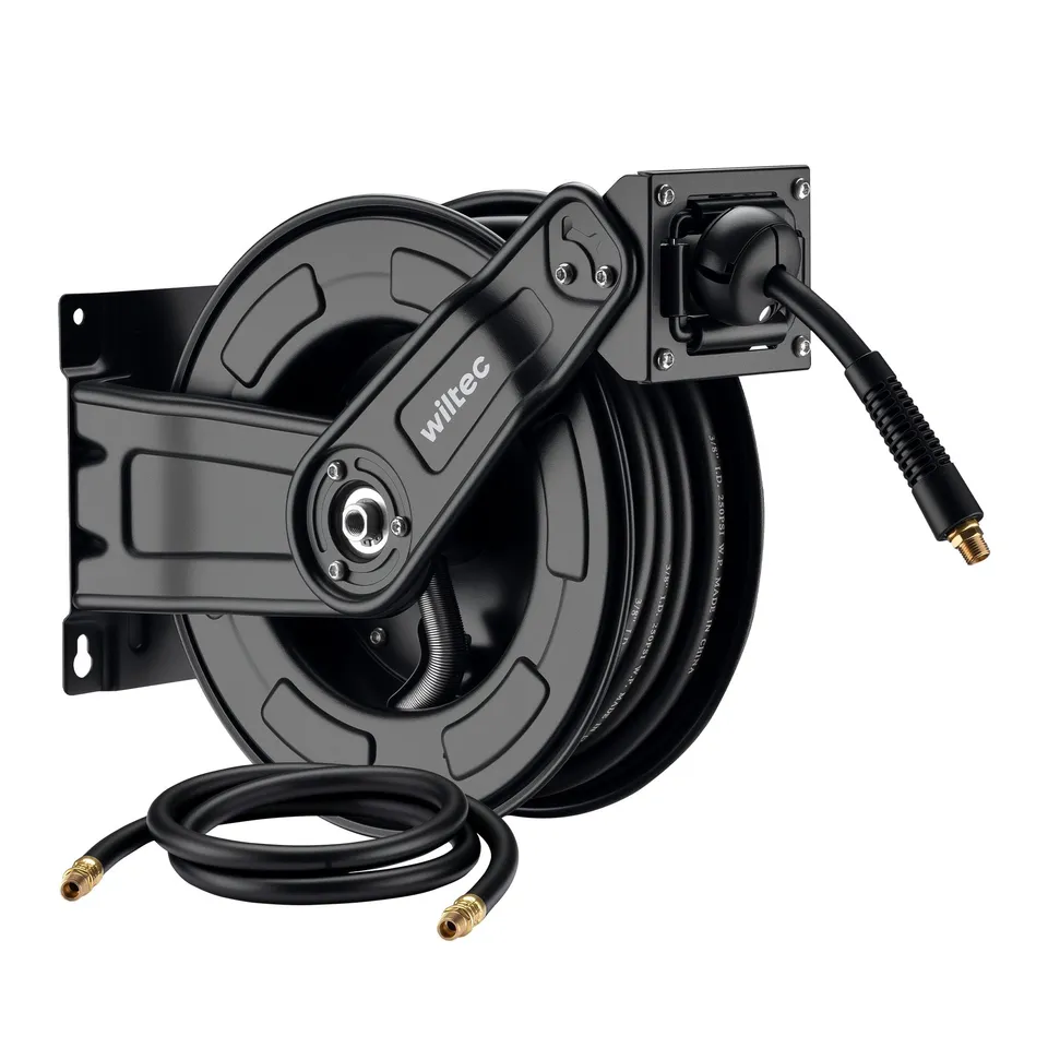 Wiltec Avvolgitubo Automatico 15 m 20 Bar Acciaio