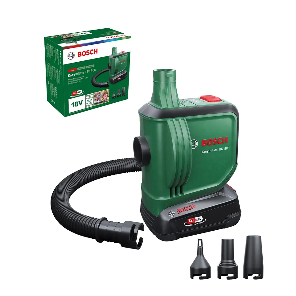 Bosch EasyInflate 18V-500 Pompa Aria 18V 2,0Ah 530 l/min