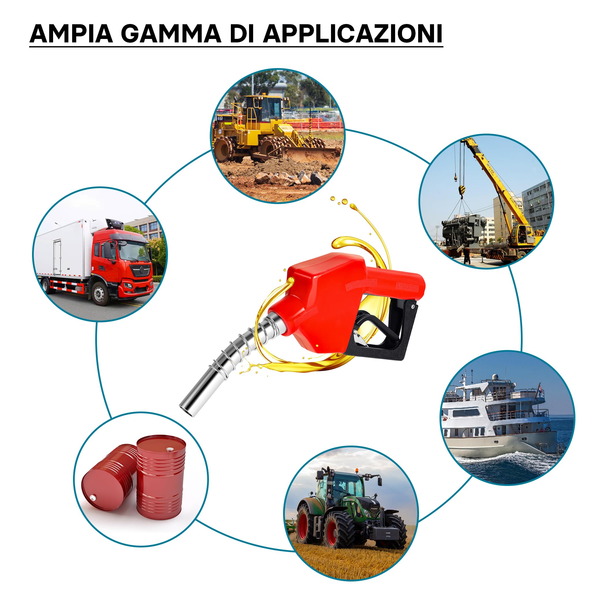 Wiltec pompa travaso gasolio 12V 40 l/min con pistola