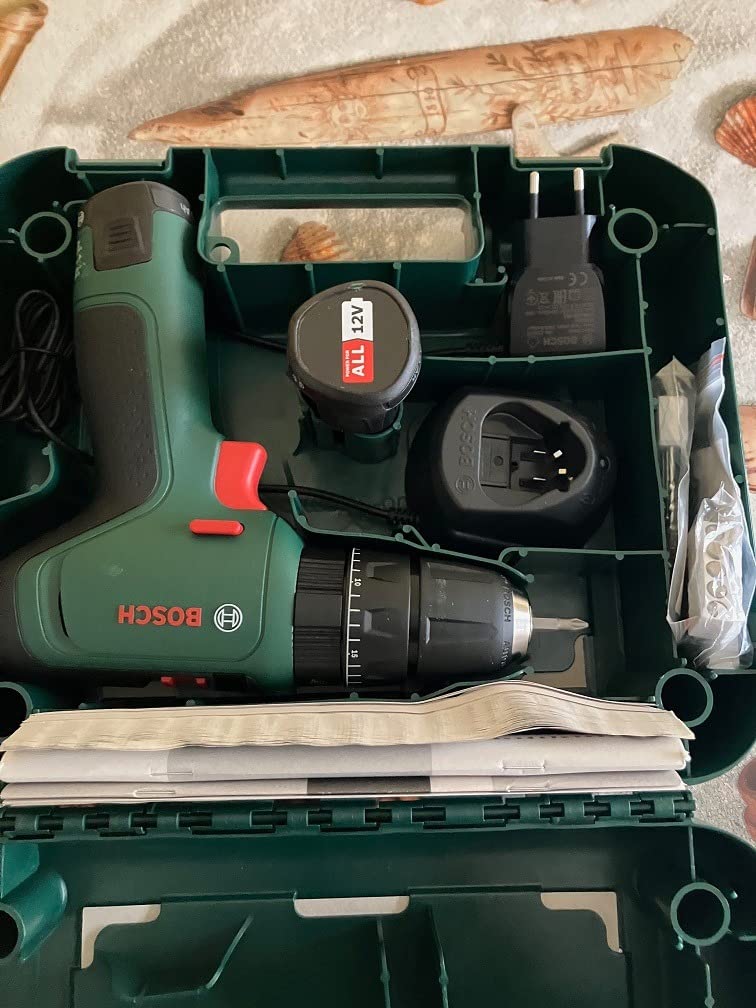 Bosch Easy Trapano Battente 12V Set Premium 2 Batterie percussione