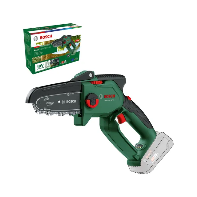 Bosch EasyChain 18V-15-7 Mini Motosega a Batteria Solo Corpo 15 cm