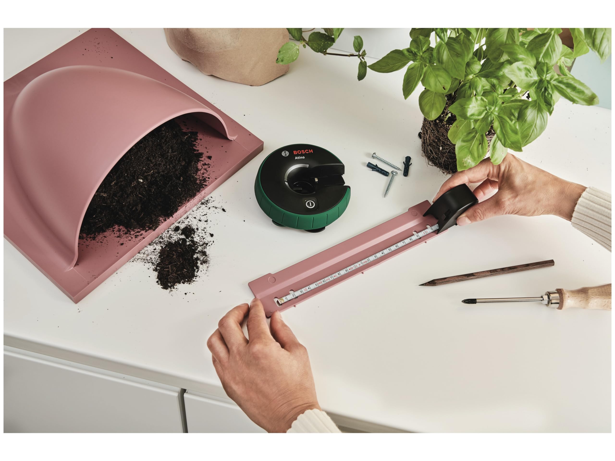Bosch Atino II Livella Laser a Linee 2,2 m con Gelpad