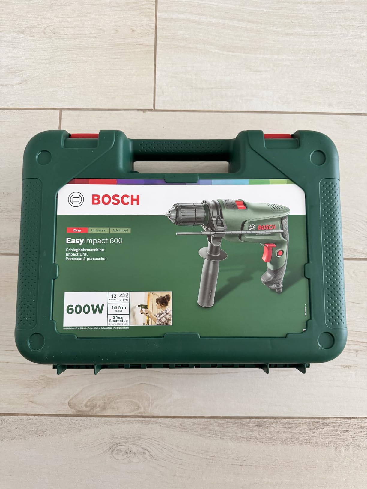 Bosch EasyImpact 600 trapano percussione 600W valigetta