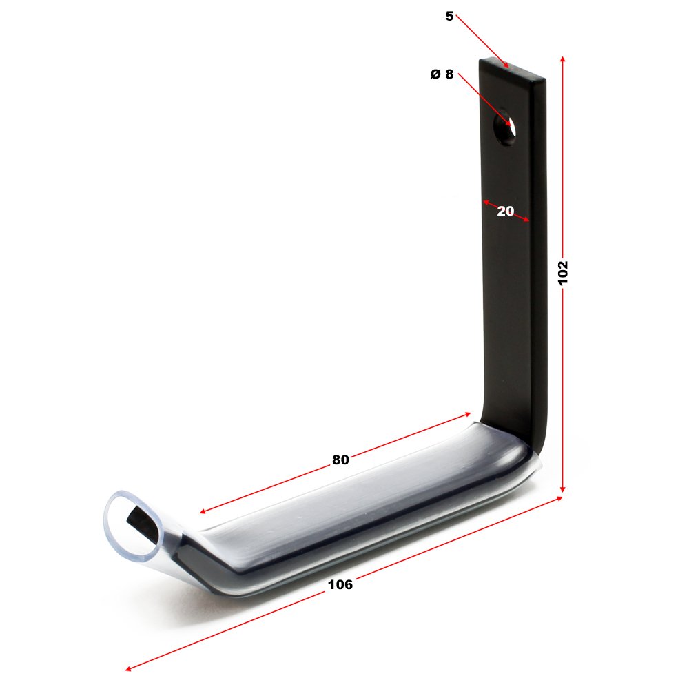 Wiltec Supporto Pneumatici Parete 8 ganci portagomme 25 kg
