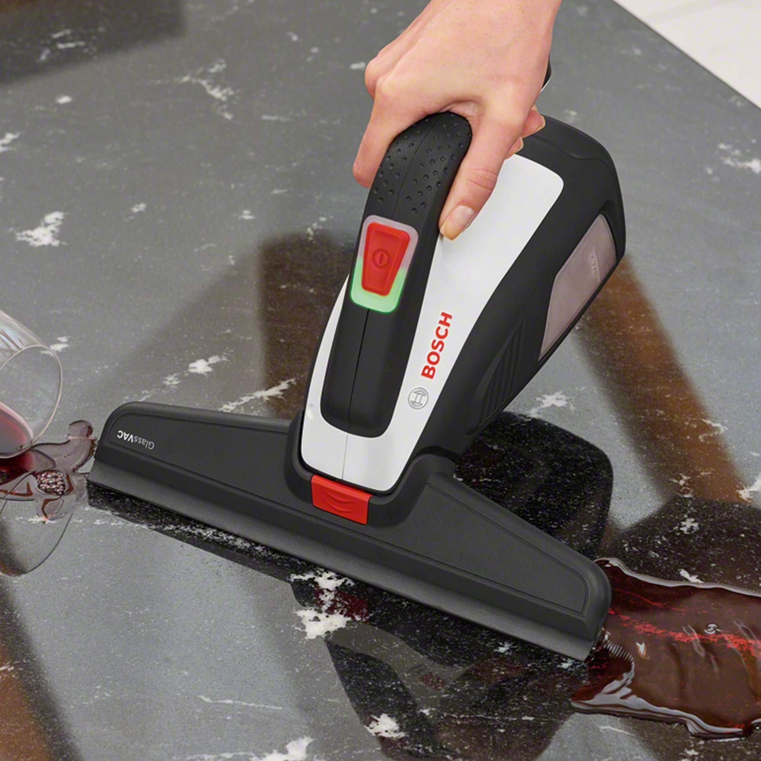Bosch GlassVAC Premium Set Lavavetri a Batteria 2 Spazzole