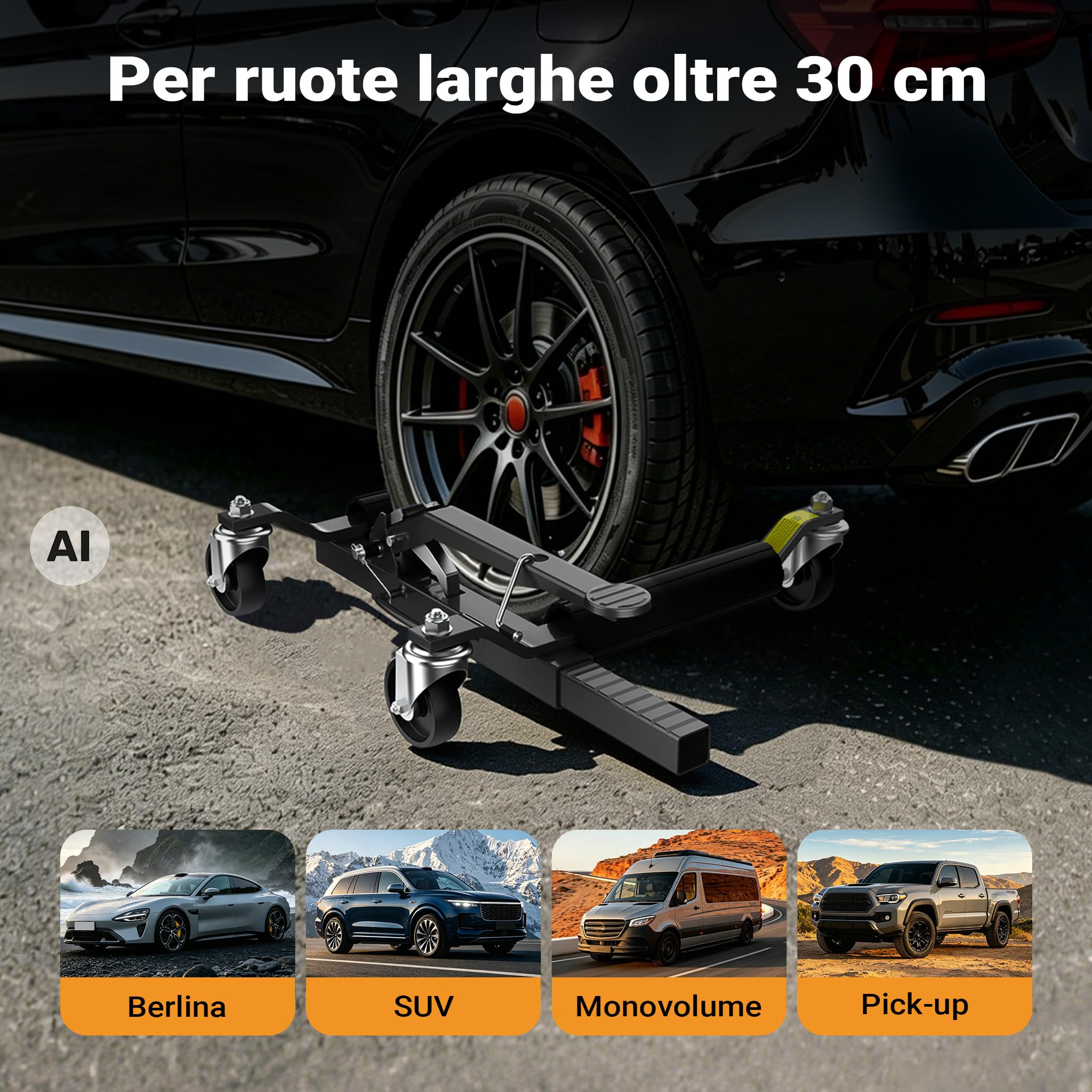 Wiltec XPOtool martinetti manovra auto set 2pz 566 kg
