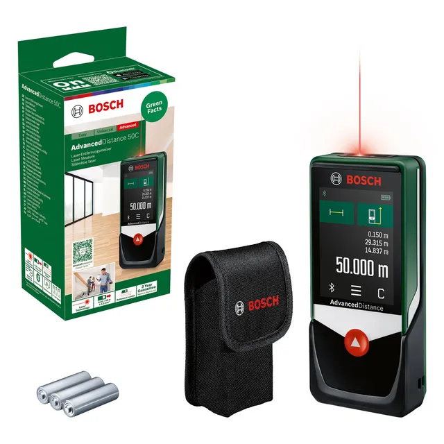 Bosch AdvancedDistance 50C Distanziometro Laser 50 m
