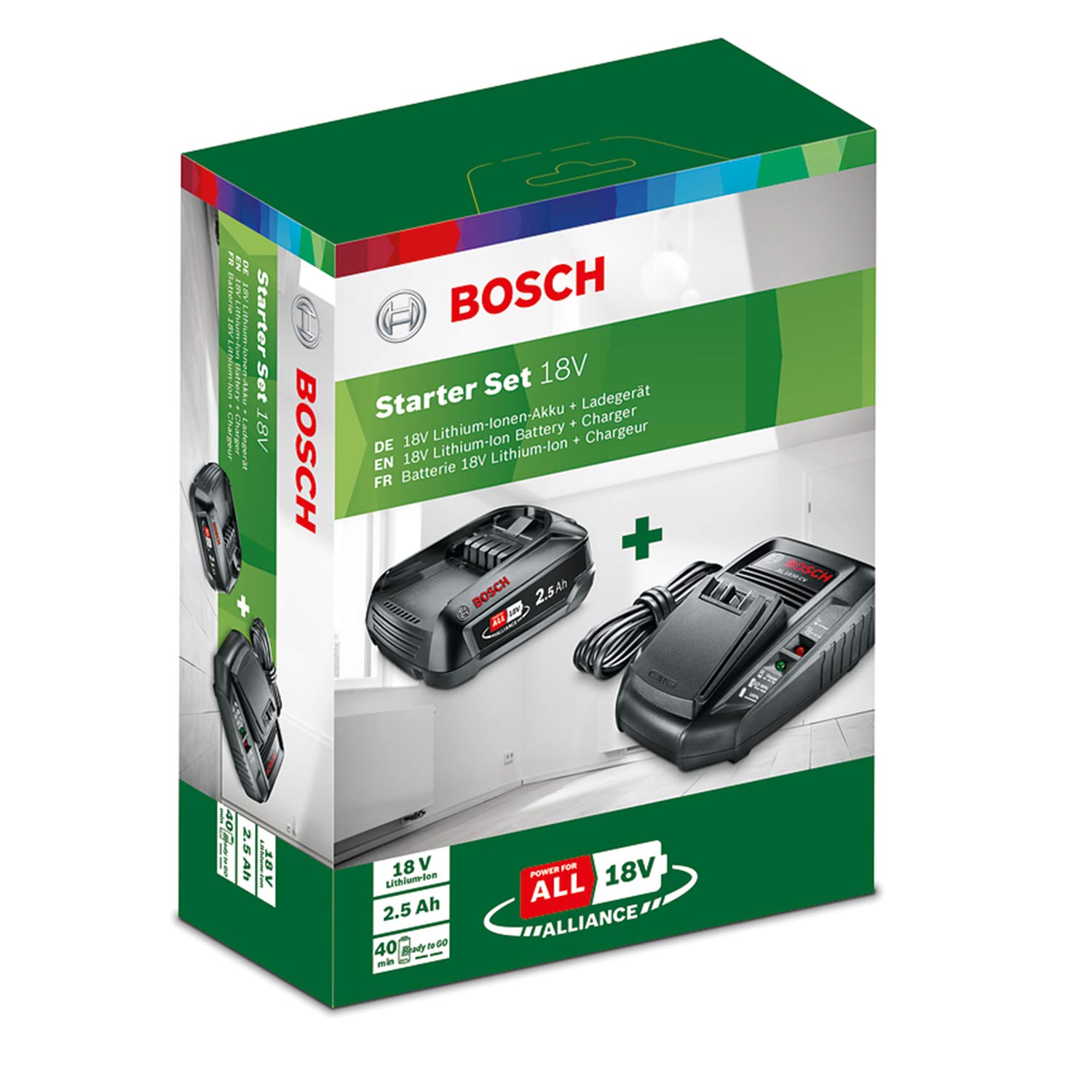 Bosch Power for All Kit Batteria 18V 2,5Ah