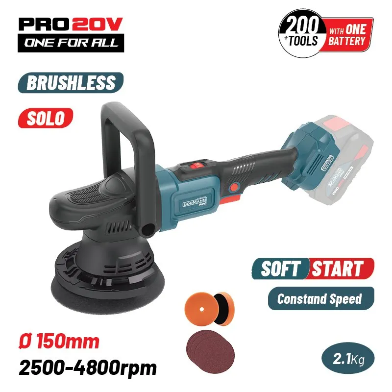 Bormann Pro Lucidatrice Auto 20V 150mm Solo Brushless