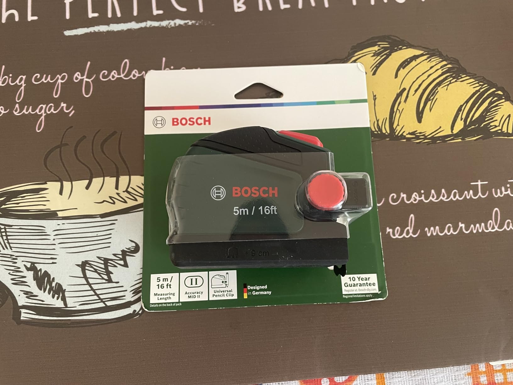 Bosch metro a nastro 5 m con clip matita nylon