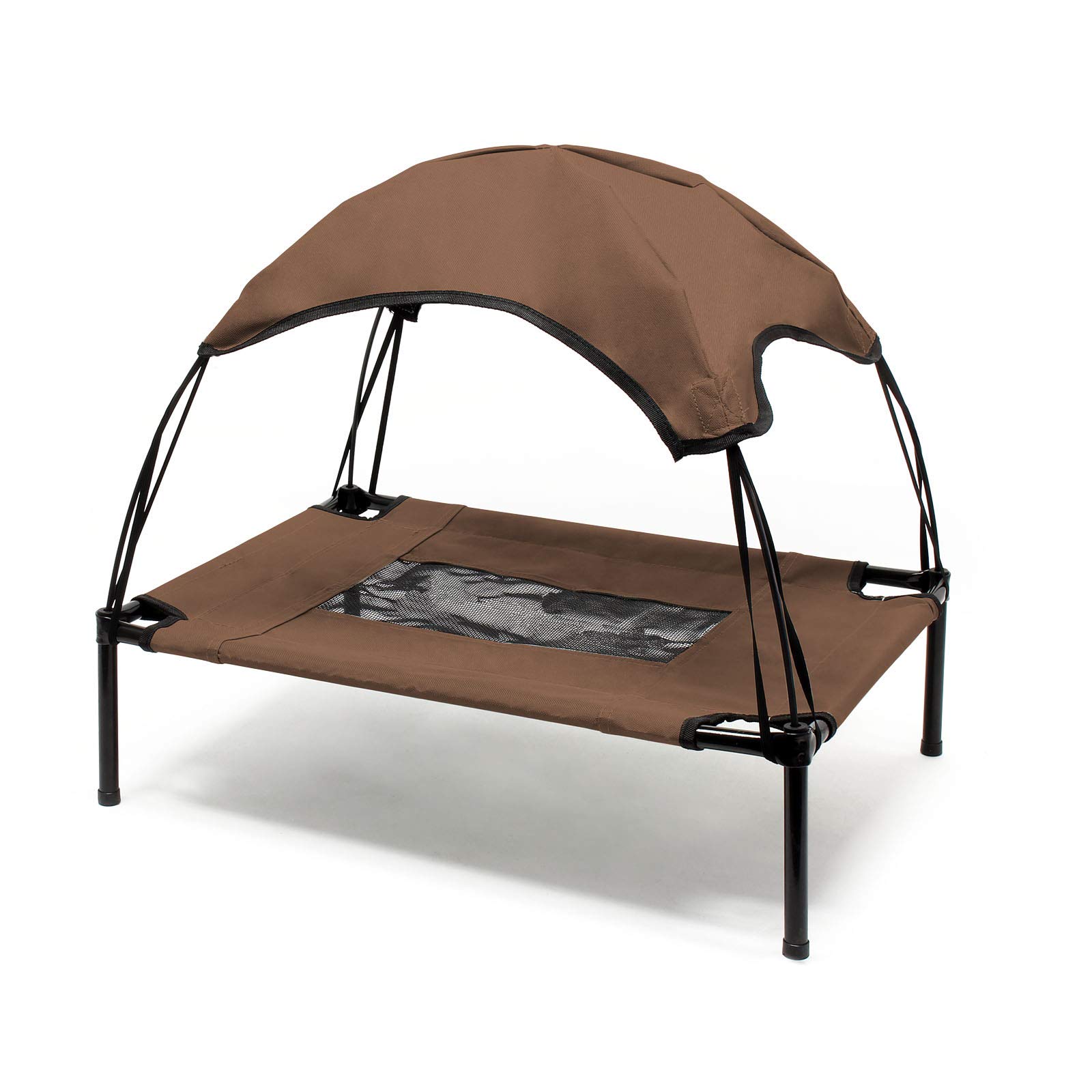 Wiltec Brandina Cane con Tettoia Marrone 76x60cm fino 25kg