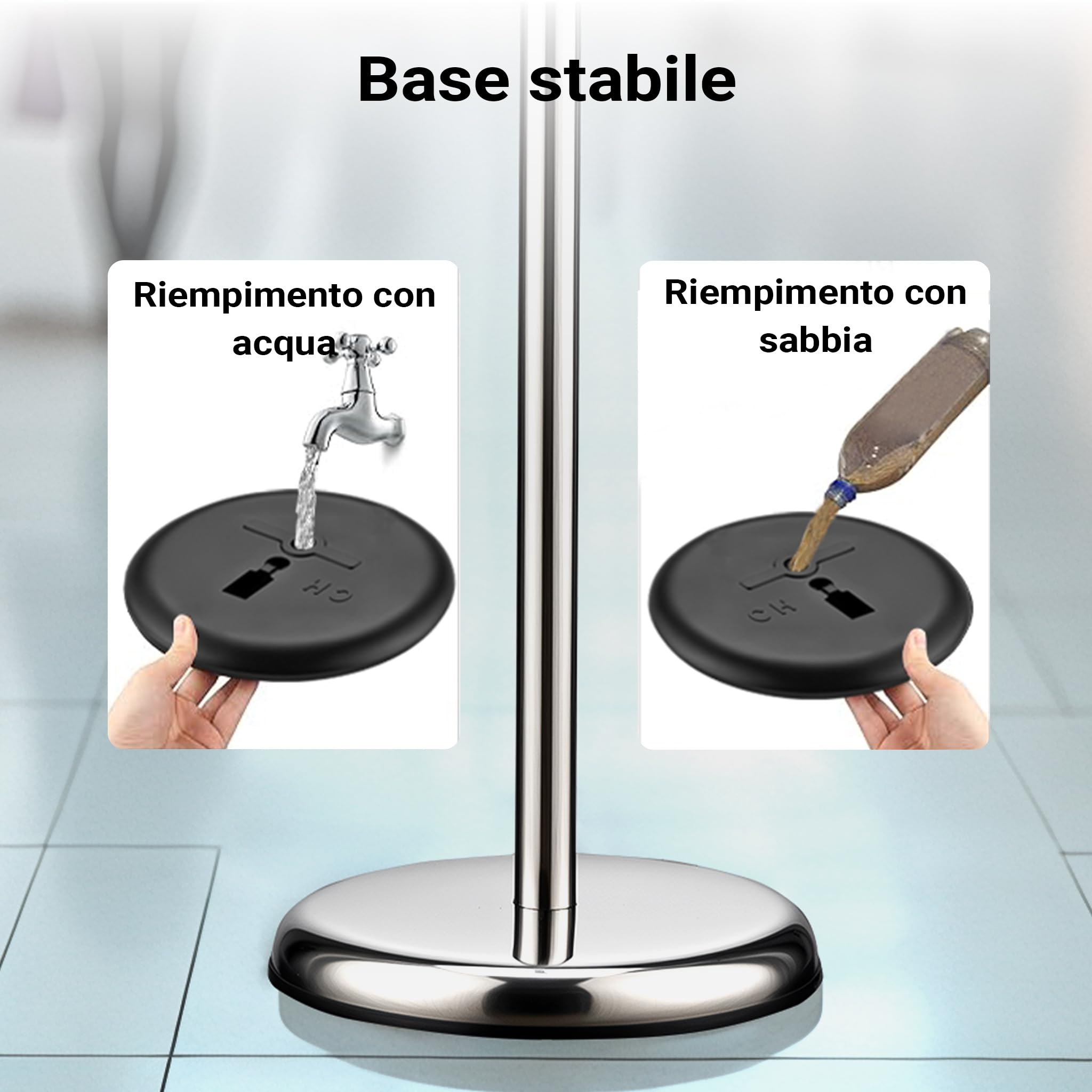 Wiltec Espositore poster A3 88-138 cm alluminio