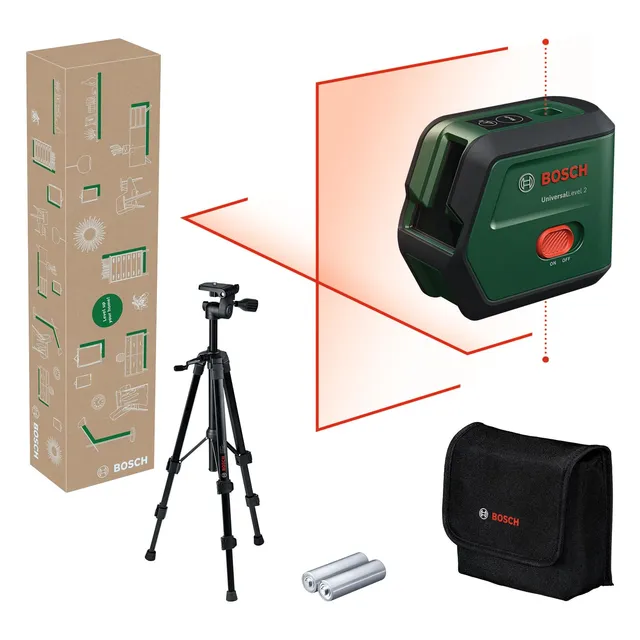Bosch UniversalLevel 2 livella laser verde + treppiede
