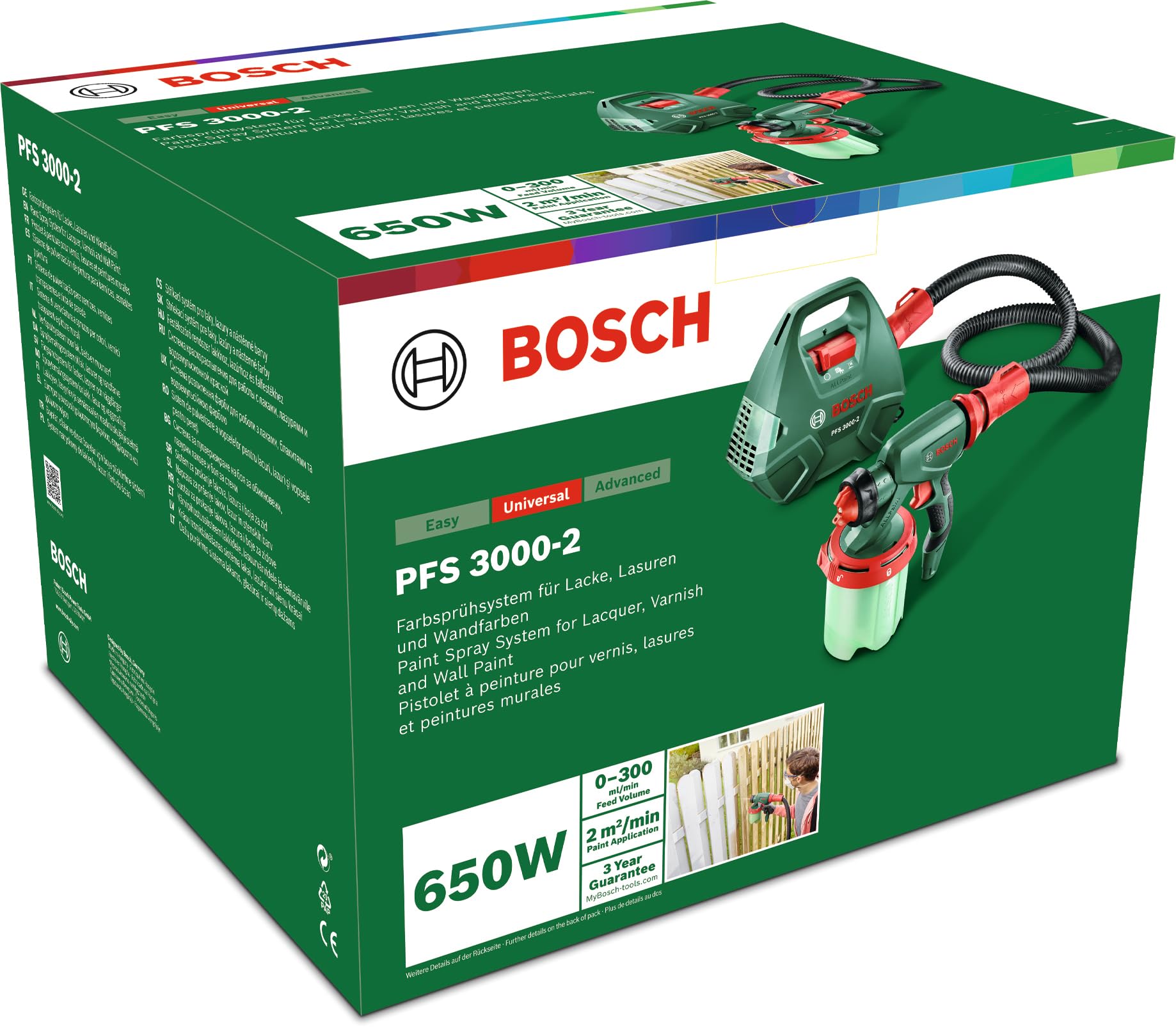 Bosch PFS 3000-2 Pistola a Spruzzo 650W 1000 ml
