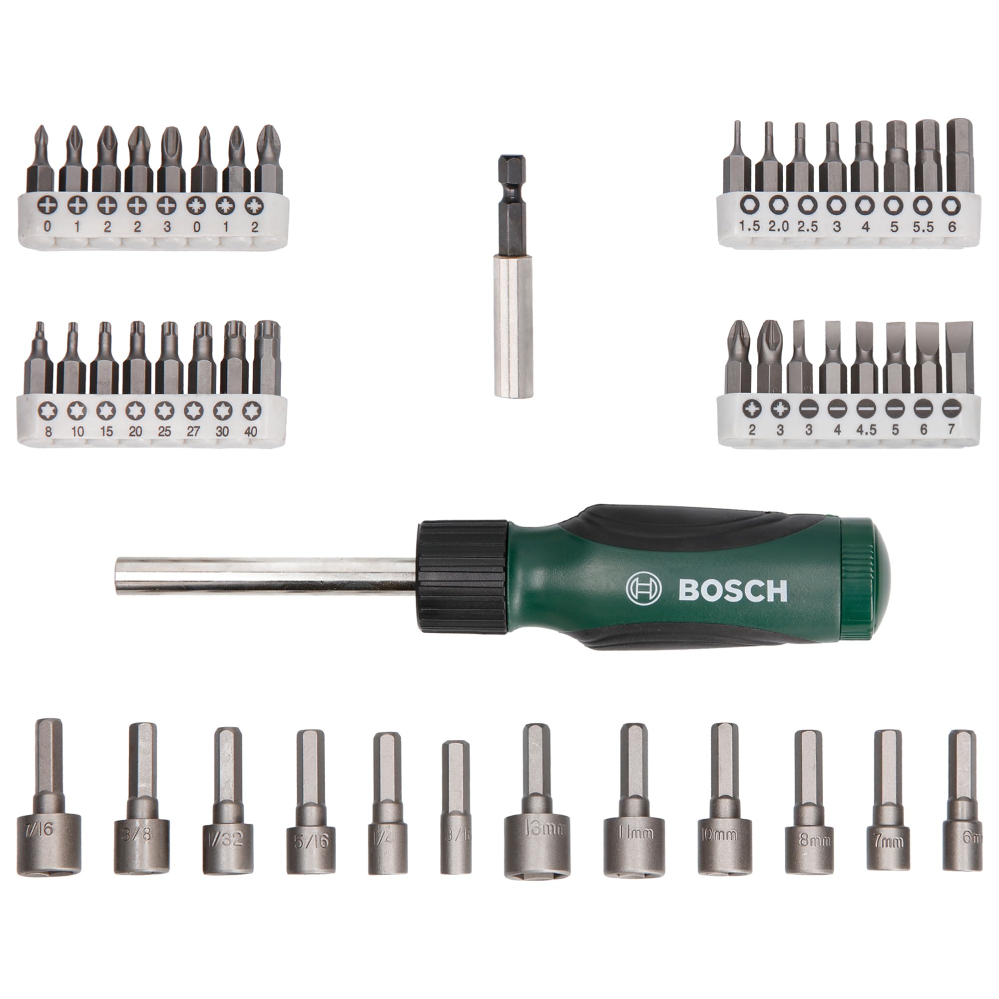 Bosch 2607019504 Set Bit Avvitamento 46 pezzi con cricchetto