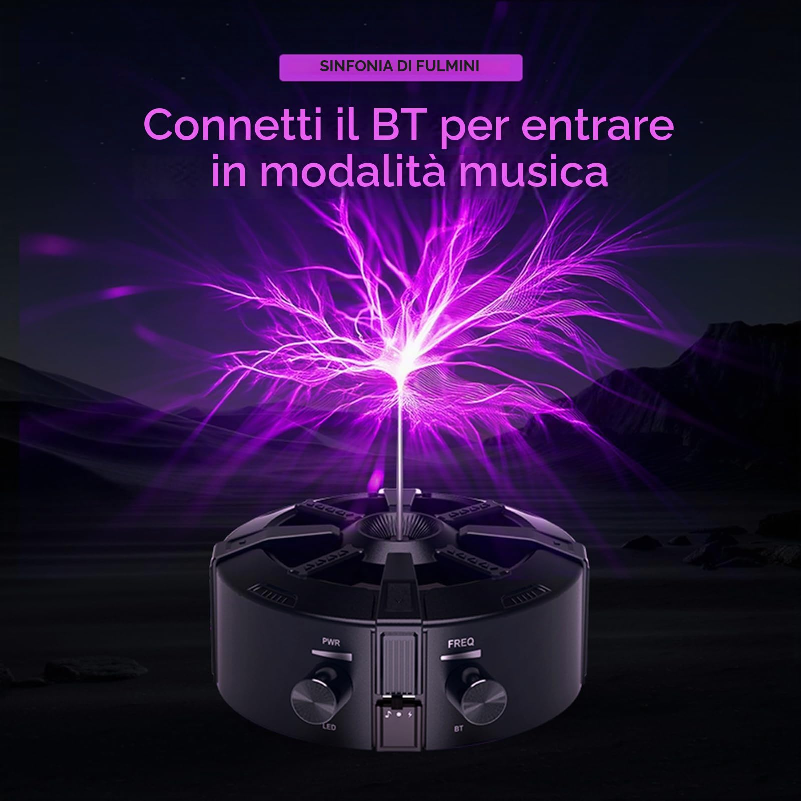 Weytoll Coil-Testlass bobina Tesla BT 60W