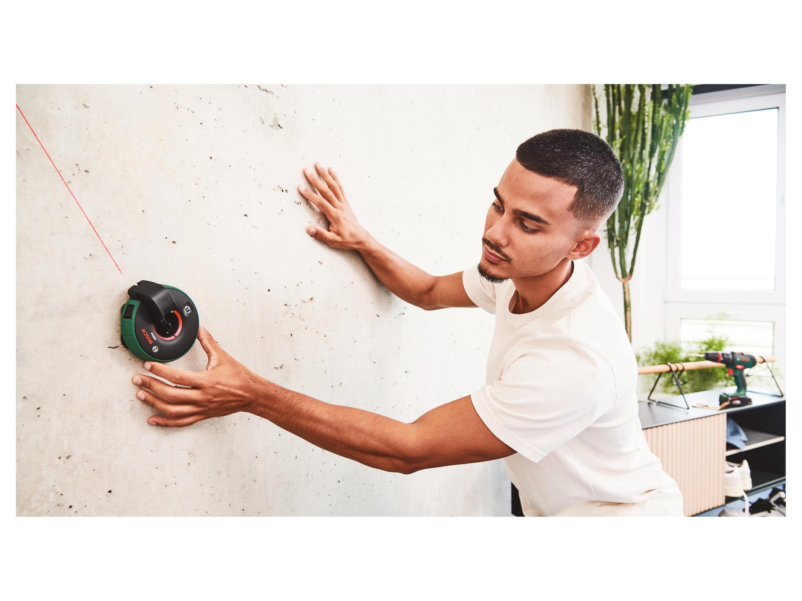 Bosch Atino II Livella Laser a Linee 2,2 m con Gelpad