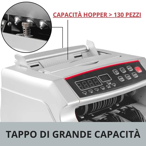 De Rosa Shop Conta Banconote Professionale Rilevatore False LED