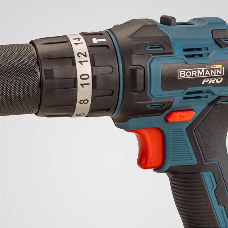 Bormann trapano percussione 20V 40Nm batteria 2Ah
