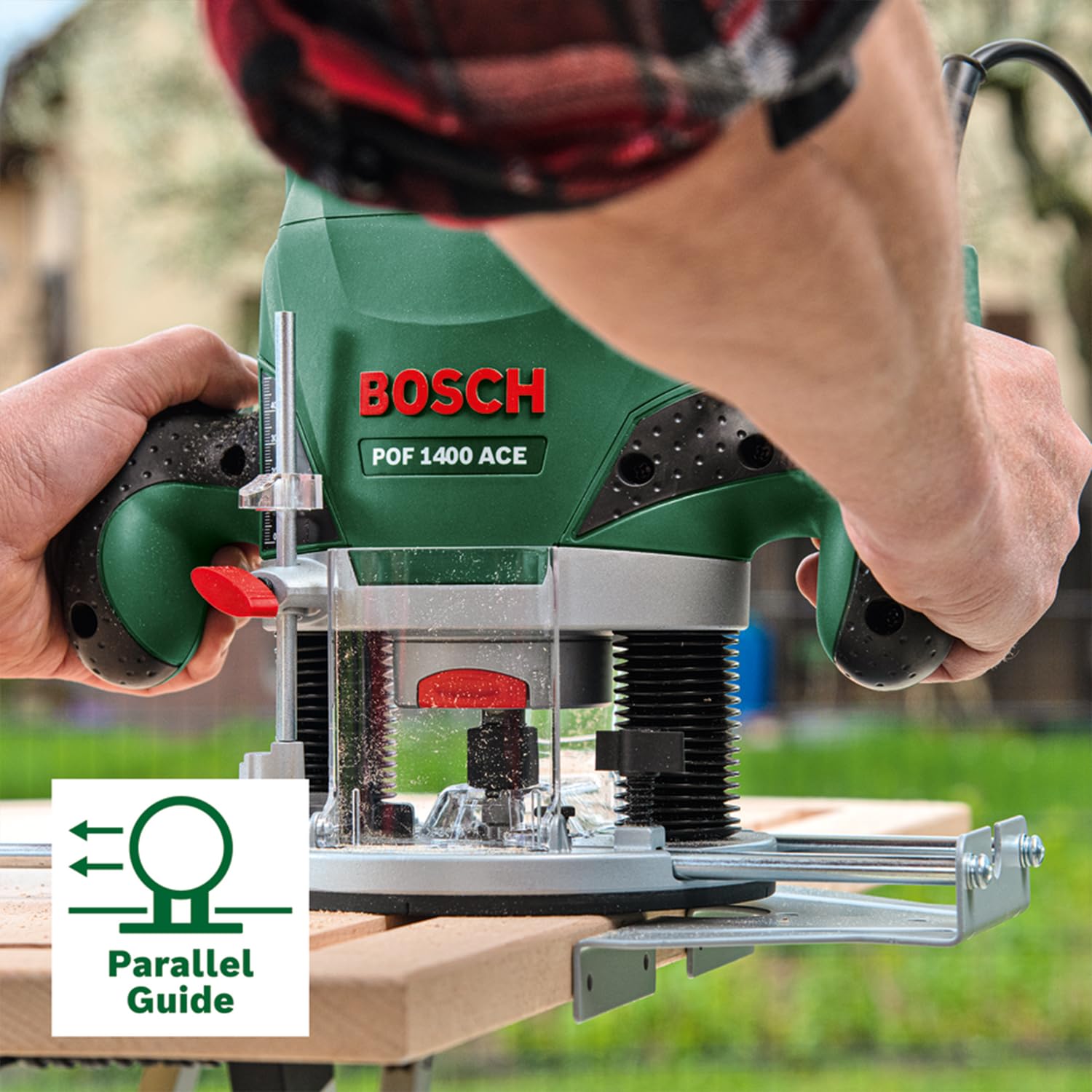 Bosch POF 1400 ACE fresatrice verticale 1400 W con valigetta