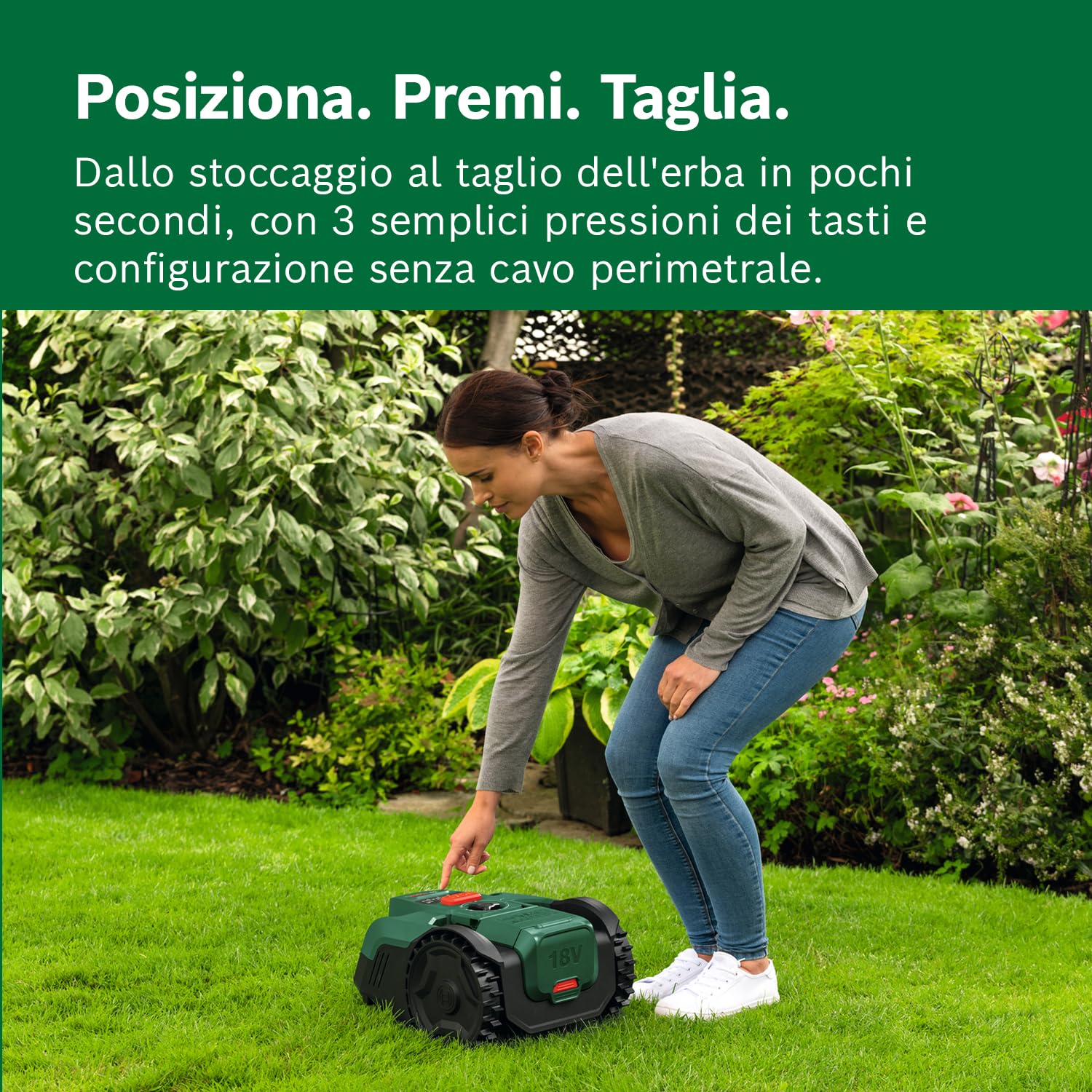 Bosch VisiMow 18V-100 robot rasaerba senza batteria 100mq