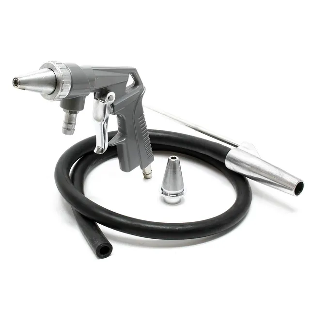 Wiltec Pistola sabbiatrice 6,3 bar con ugello e tubo
