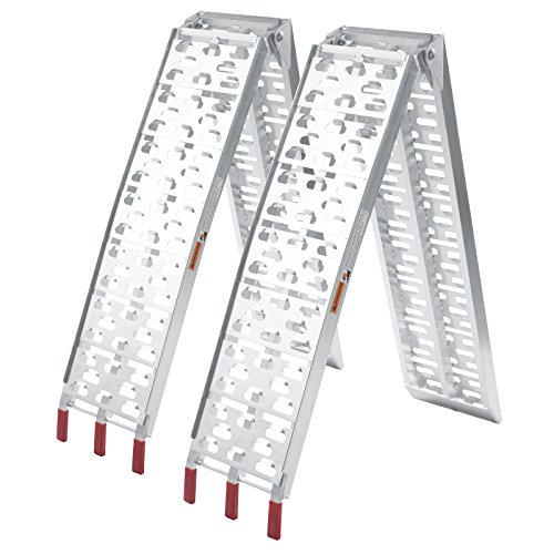 Wiltec Rampe di Carico Pieghevoli 223 cm 680 kg Alluminio 2 Pezzi