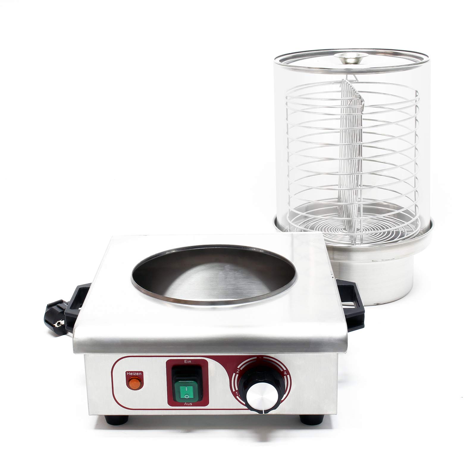 Wiltec Macchina cuoci wurstel vapore 450W hot dog