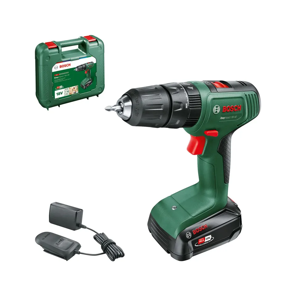 Bosch EasyImpact 18V-40 trapano percussione 13mm 2Ah