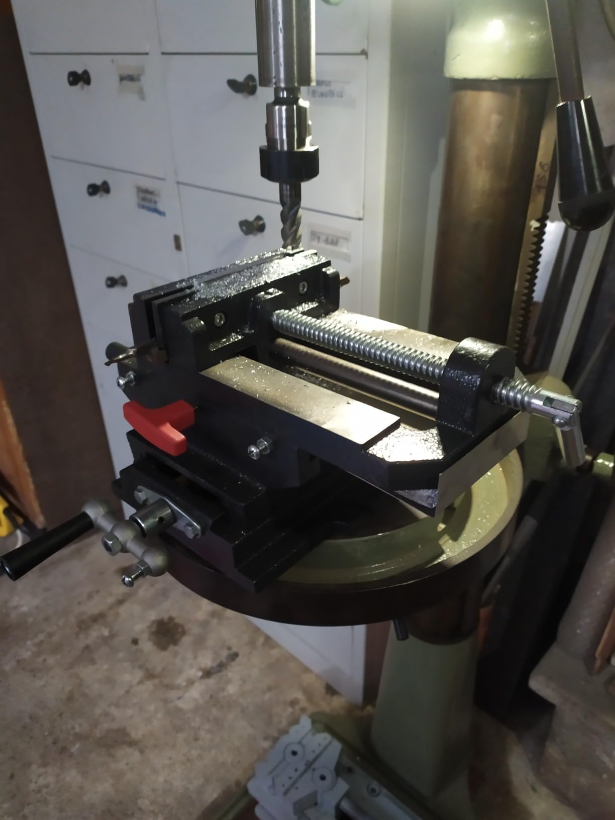 Wiltec Morsa Croce Trapano 150mm 2 Assi XY