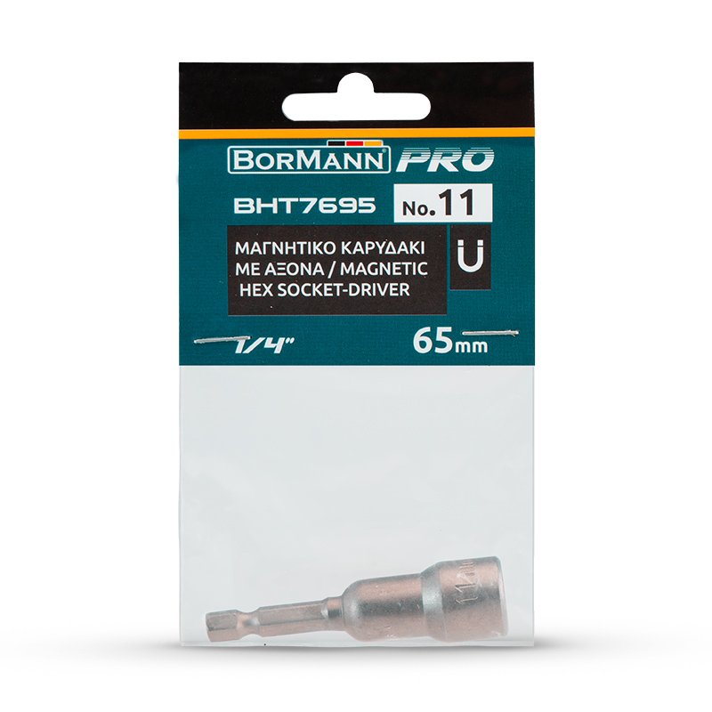 Bormann Inserto Bussola Magnetica 11mm 65mm Esagonale