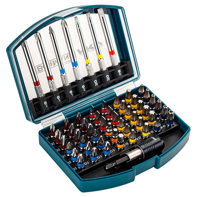 Bormann Set Bit 56 Pezzi con adattatore misti corti lunghi